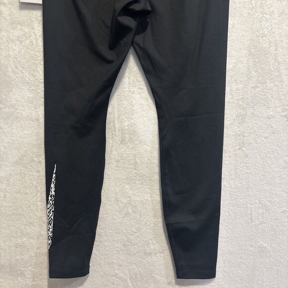 Nike One Swoosh Dri-Fit 7/8 Mid Rise Leggings Women's Medium Activewear Black - Picture 7 of 13
